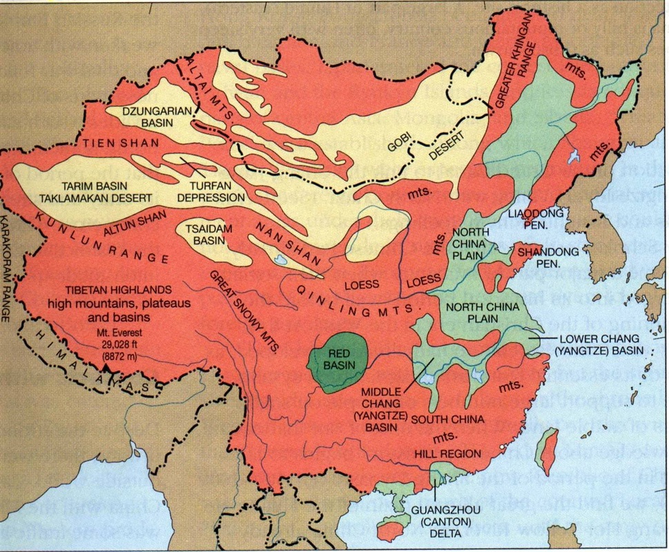 Physical Map China